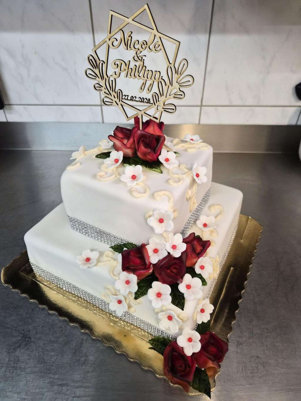 Hochzeitstorte von Florians Mehlspeisenwelt